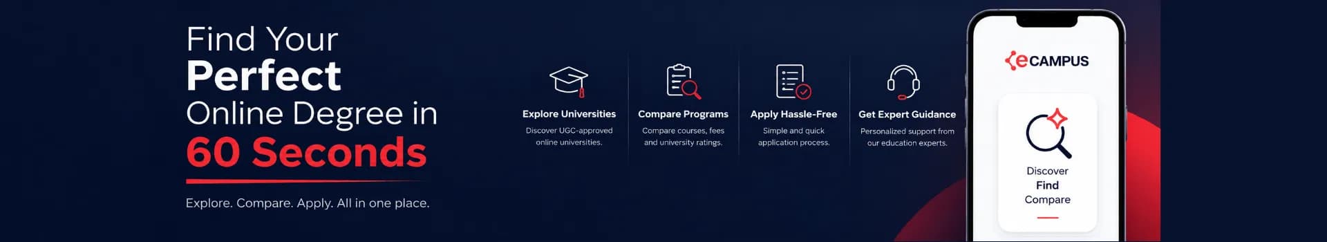 eCampus Degree Finder Banner